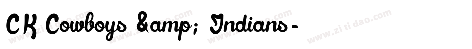 CK Cowboys & Indians字体转换